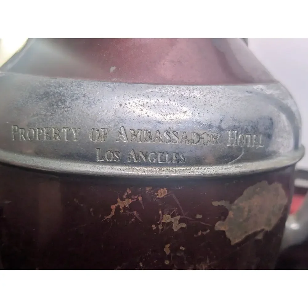 Vintage Ambassador Hotel Los Angeles Stanley Insulated Water Pitcher Hotelware